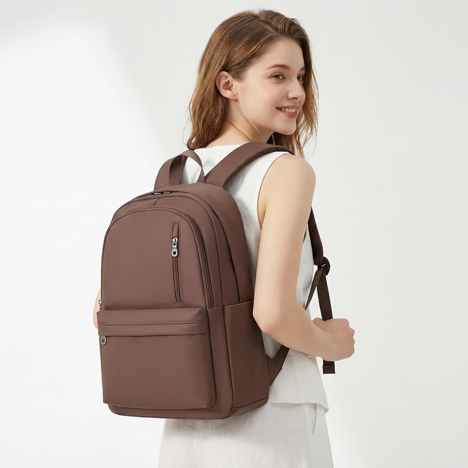 Skiennix Lightweight Nylon Backpack - Foldable Design, Large Capacity for School, Travel & Work