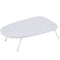 Storage MANIAC Tabletop Ironing Board with Folding Legs, Extra Wide Countertop Ironing Board with Cotton Cover, Portable Mini Ironing Board for Sewing, Craft Room, Household, Dorm, Blue