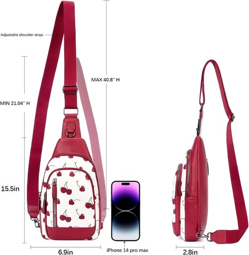 CLUCI Leather Crossbody Bag - Stylish Sling Backpack for Women & Men | Perfect Birthday Gift