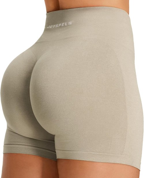 JOYSPELS High Waist Seamless Booty Scrunch Gym Shorts - Tummy Control Athletic Wear for Women