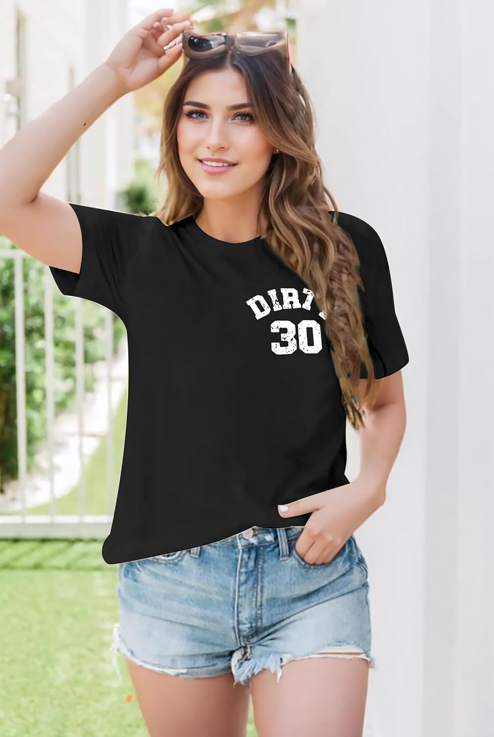 Regine Switzerland Funny 30th Birthday T-Shirt - Stylish Letter Print Tee for Women