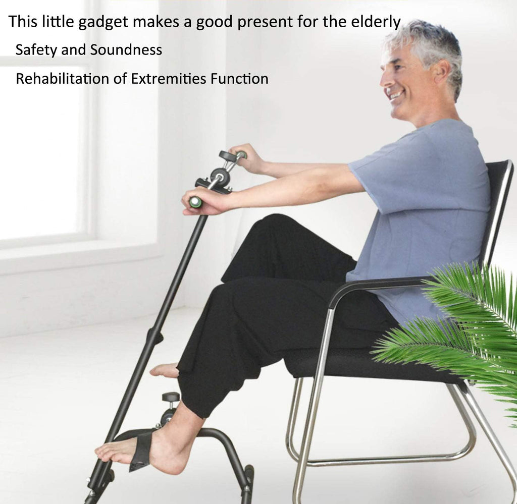 Skiennix Pedal Exerciser Bike - Adjustable Hand, Arm & Leg Fitness Equipment for Seniors | Total Body Workout