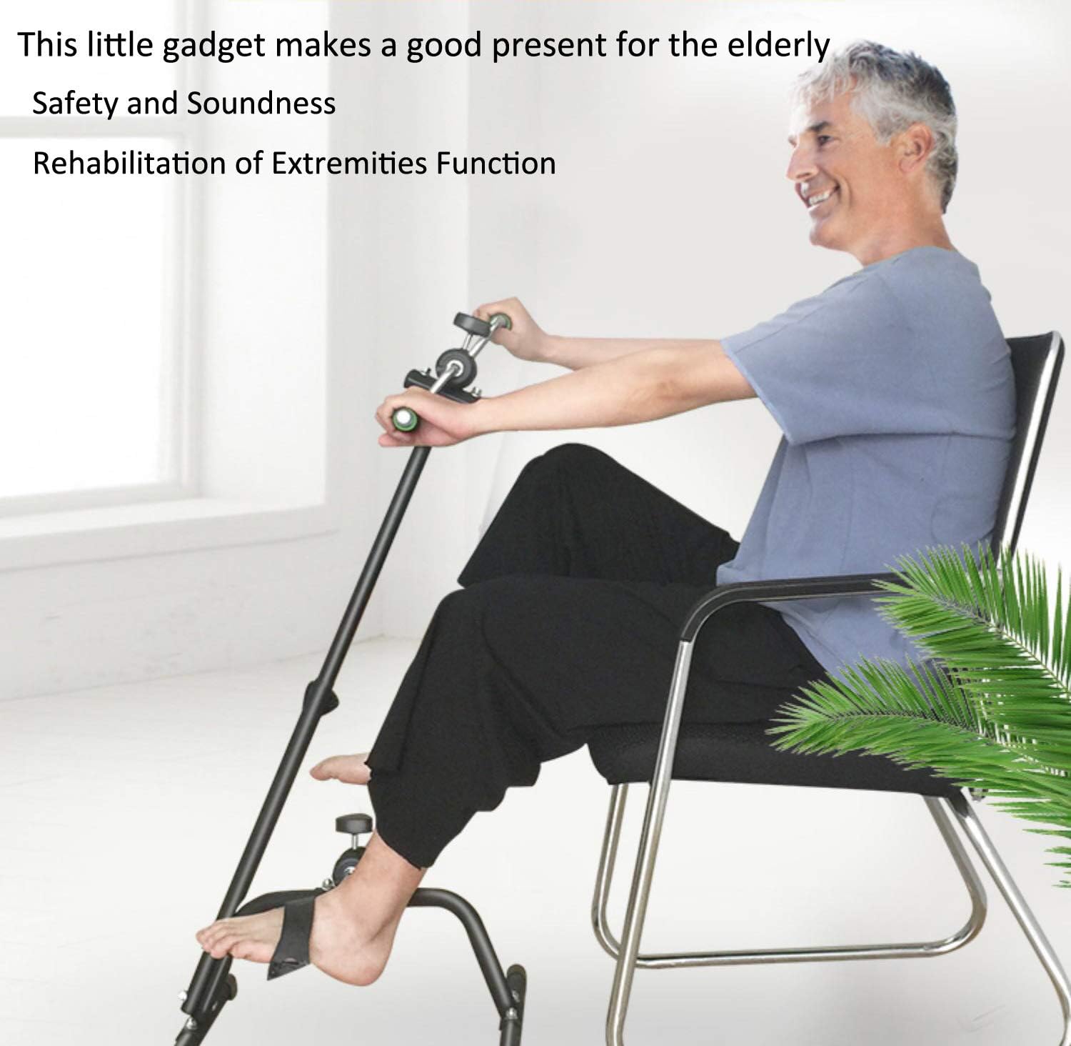 Skiennix Pedal Exerciser Bike - Adjustable Hand, Arm & Leg Fitness Equipment for Seniors | Total Body Workout