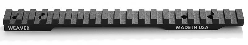 WEAVER Extended Multi Slot Base, 20 MOA, 1" Forward Length, Fits Tikka T3X/Savage (Black, One Size)