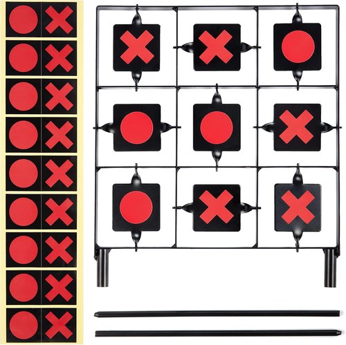 GearOZ Spinning Airsoft Target - 18"x9" Pellet Gun & Air Rifle Resetting Target Stand | Outdoor Fun