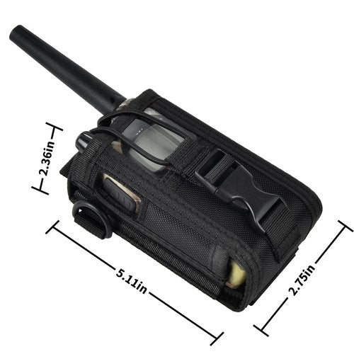 ANKHOH Radio Holster Pouch Compatible with GXT1000VP4 50 Channel GMRS Two-Way Radio, Long Range Walkie Talkie Case, Storage Holder with Adjustable Shoulder Strap (Bag Only)