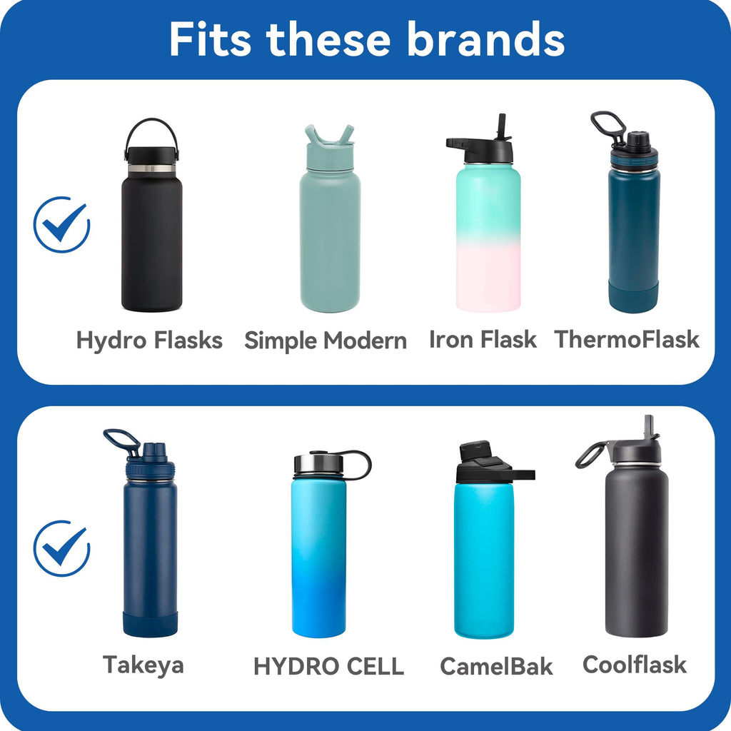 Prurex Flip Lid for Hydro Flask 12 16 18 20 32 40 64 oz Wide Mouth Bottle,Replacement Lid for Hydroflask,Thermoflask,Iron Flask and More 2.28" Wide Mouth Bottles(Black 1 Pack