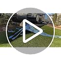 Rhino Valley 10x10 ft Beach Tent Sky Blue UPF50+ Sun Shelter with 8 Sandbags & Poles