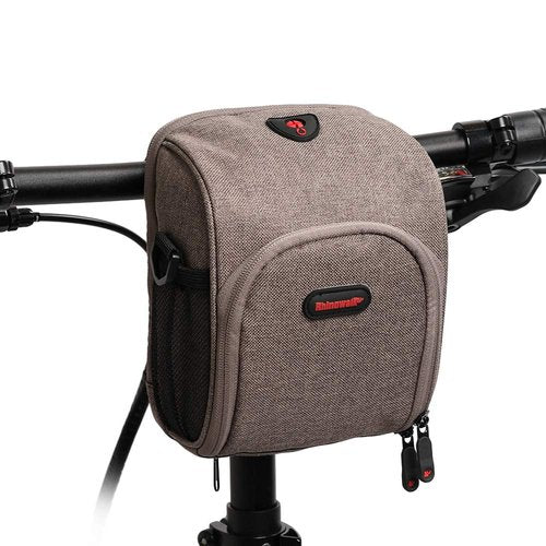 UPANBIKE Bike Handlebar Bag,Mountain Bike Pouch Multifunctional Bicycle Front Frame Top Tube Storage Bag With Shoulder Strap and Rain Cover(Khaki)