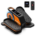 Under Desk Elliptical Machine, Quiet & Portable Electric Machine Seated Pedal Exerciser with Remote Control, Low-Impact Electric Leg Workout Machine with 12 Level Speeds Adjustable for Home Office