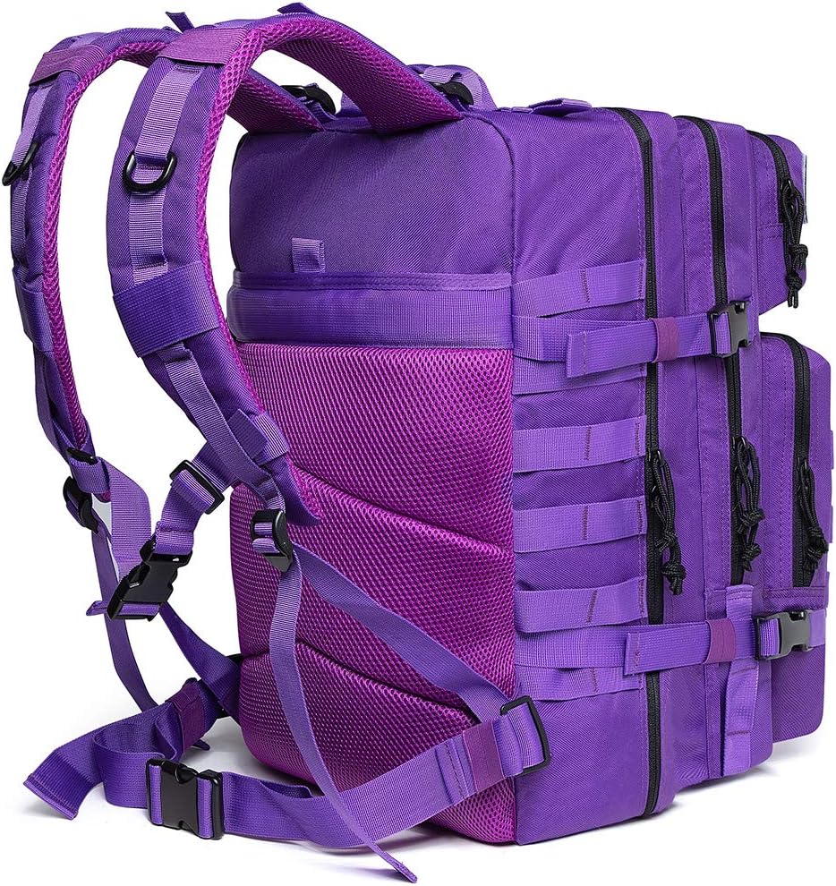 QT&QY Military Tactical Backpack - 45L Molle Army Assault Pack for Hiking & Trekking Adventures