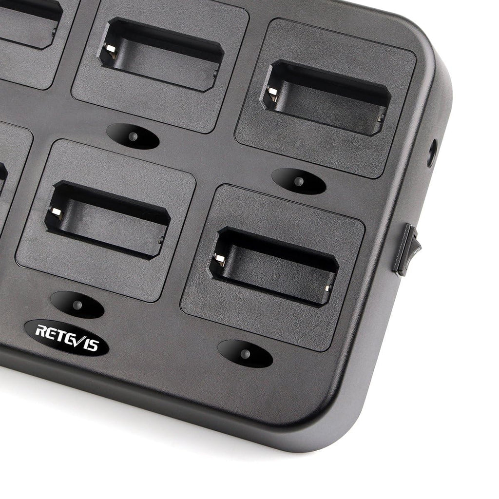 Retevis RT22 Walkie Talkie Charger, Six-Way Charger, Multi Unit Charging Station, Compatible with Retevis RT22 RT22S RB19 RB19P RB39 RB39P Walkie Talkie (1 Pack)