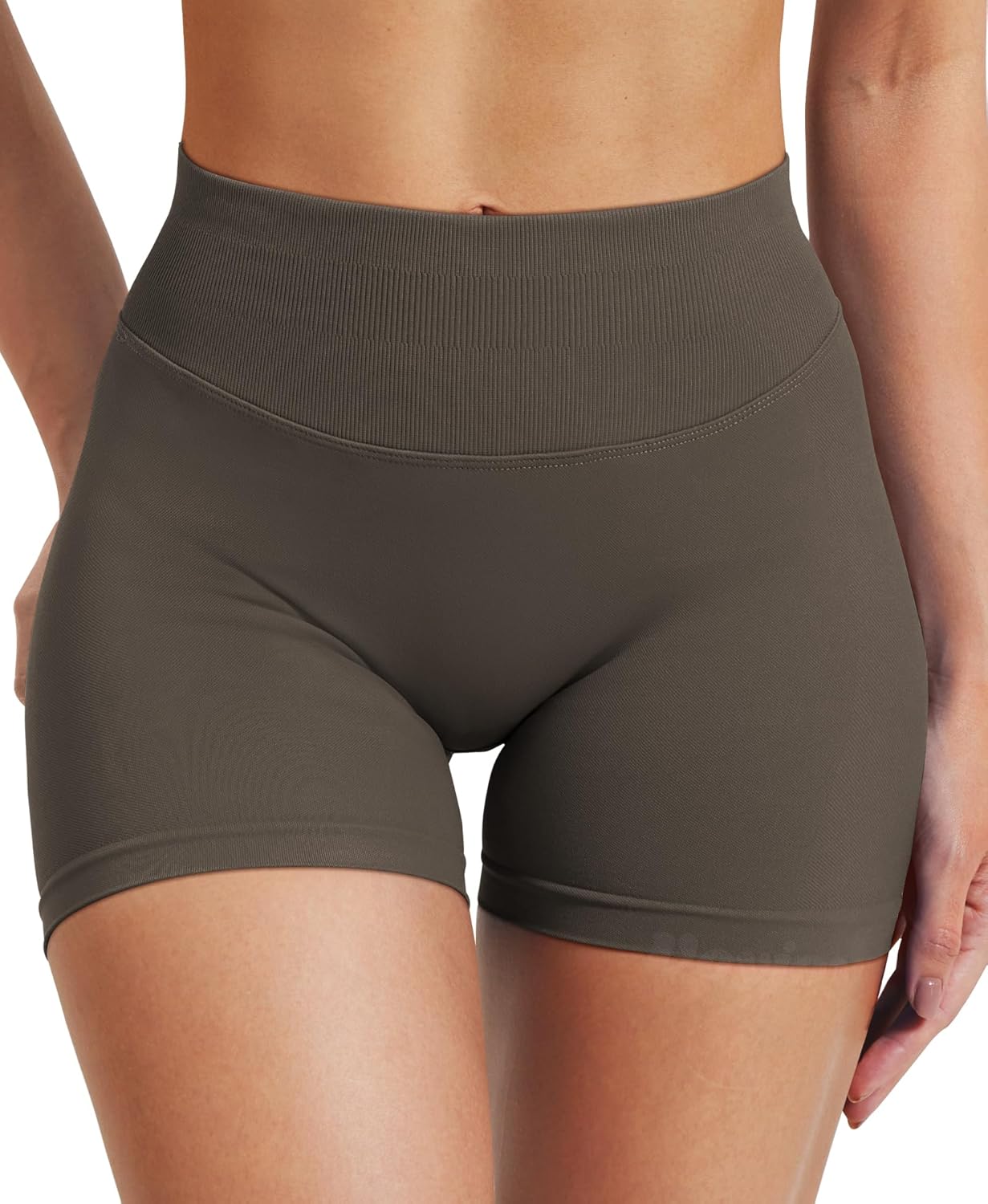 VOYJOY Women's Workout Shorts - Scrunch Butt Lifting Seamless Biker Shorts | Available in 2.5" to 6" Sizes