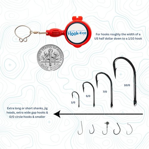 HOOK-EZE Fly Fishing Knot Tying Tool - Quick & Easy Fishing Line to Hook Accessory | Perfect Fishing Gift for Men