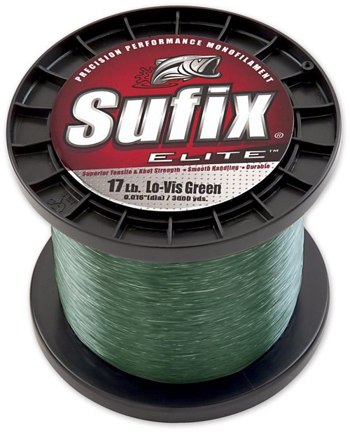 Sufix Elite 3000-Yards Spool Size Fishing Line (Green, 8-Pound)