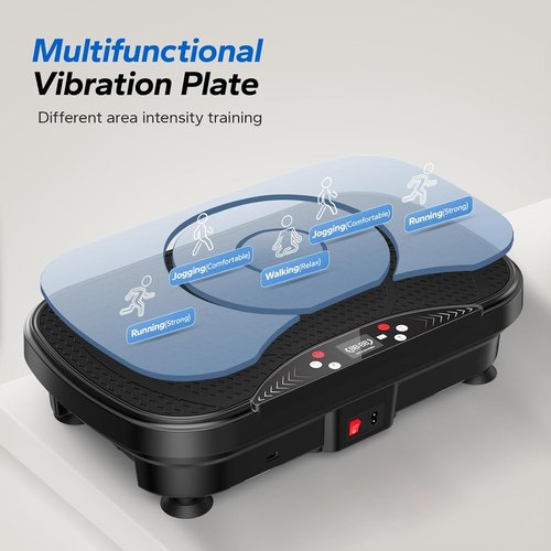 MERACH Vibration Plate Exercise Machine - Bluetooth & LED Display for Weight Loss | Home Workout Equipment