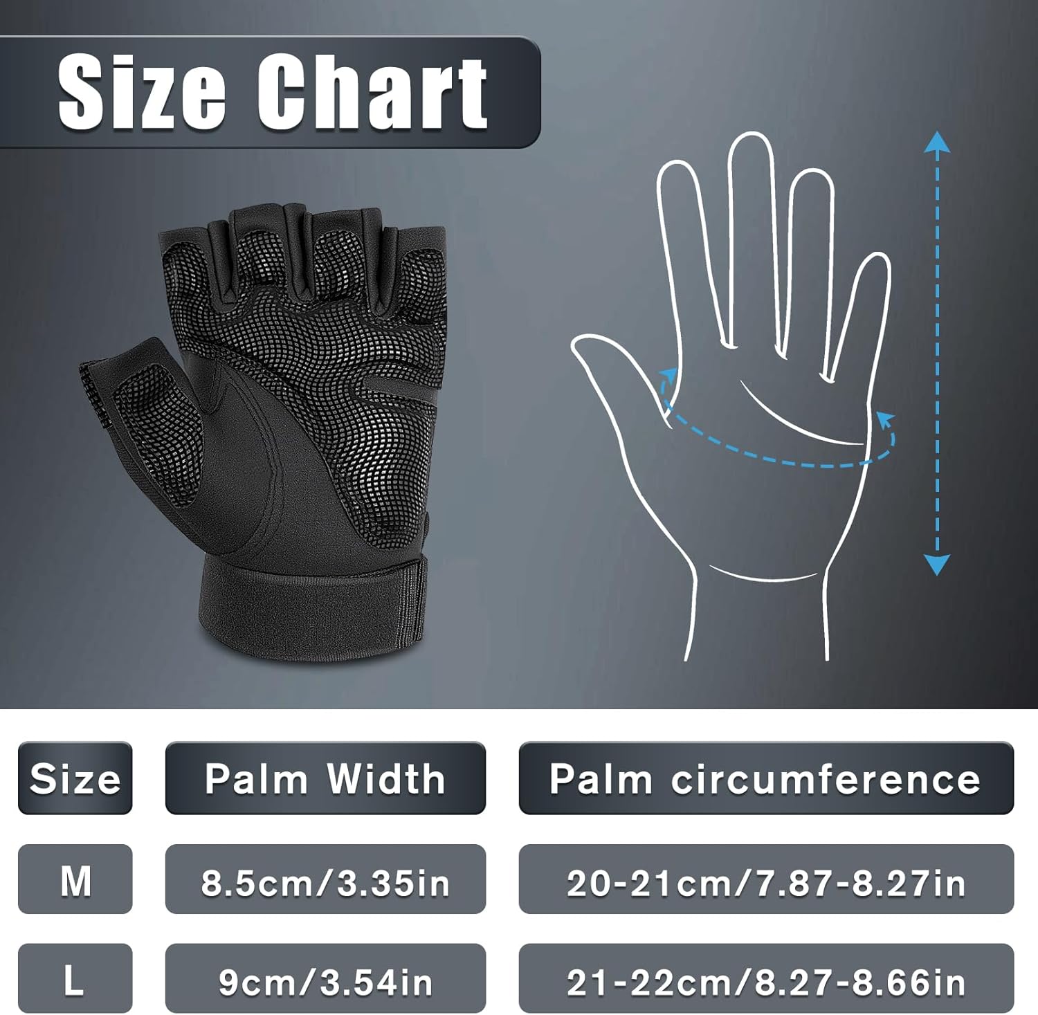 Wallke Tactical Fingerless Gloves - Comfortable Touchscreen Gloves with Knuckle Protection for Cycling, Climbing, and More