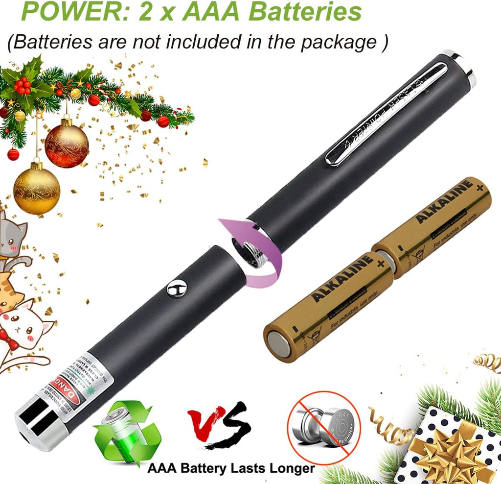 XIMIBI Laser Pointer for Cats & Dogs - 3-Pack Indoor Training Toys for Pets | Engaging Chaser Set
