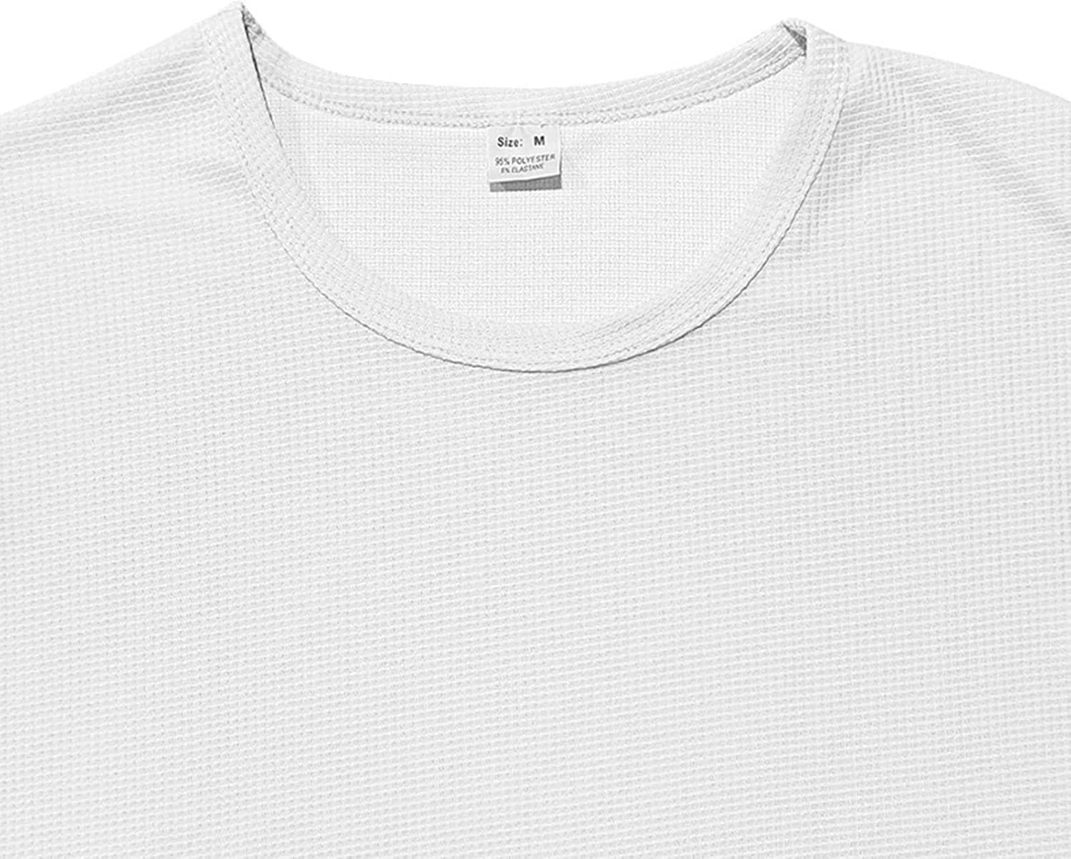 Skiennix Waffle Knit T-Shirt - Soft Long Sleeve Crewneck for Men | Casual Lightweight Pullover