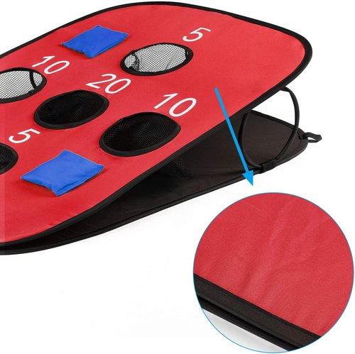 G4Free Portable Collapsible Cornhole Game Set - 5 Holes, 8 Bean Bags, Carrying Case | 3ft x 2ft for Camping & Travel