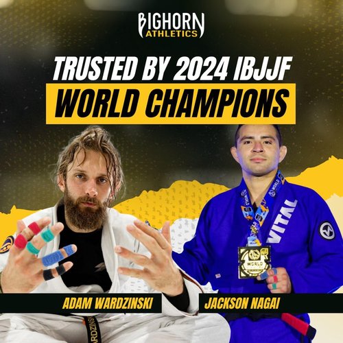 Bighorn Athletics Jiu Jitsu Finger Tape, 0.3-Inch x 45-feet, 8-Rolls | Residue-Free Adhesive | Athletic Sports Tape for BJJ, Wrestling, Climbing, Volleyball, Hands & Toes | Red, Black, Blue Green