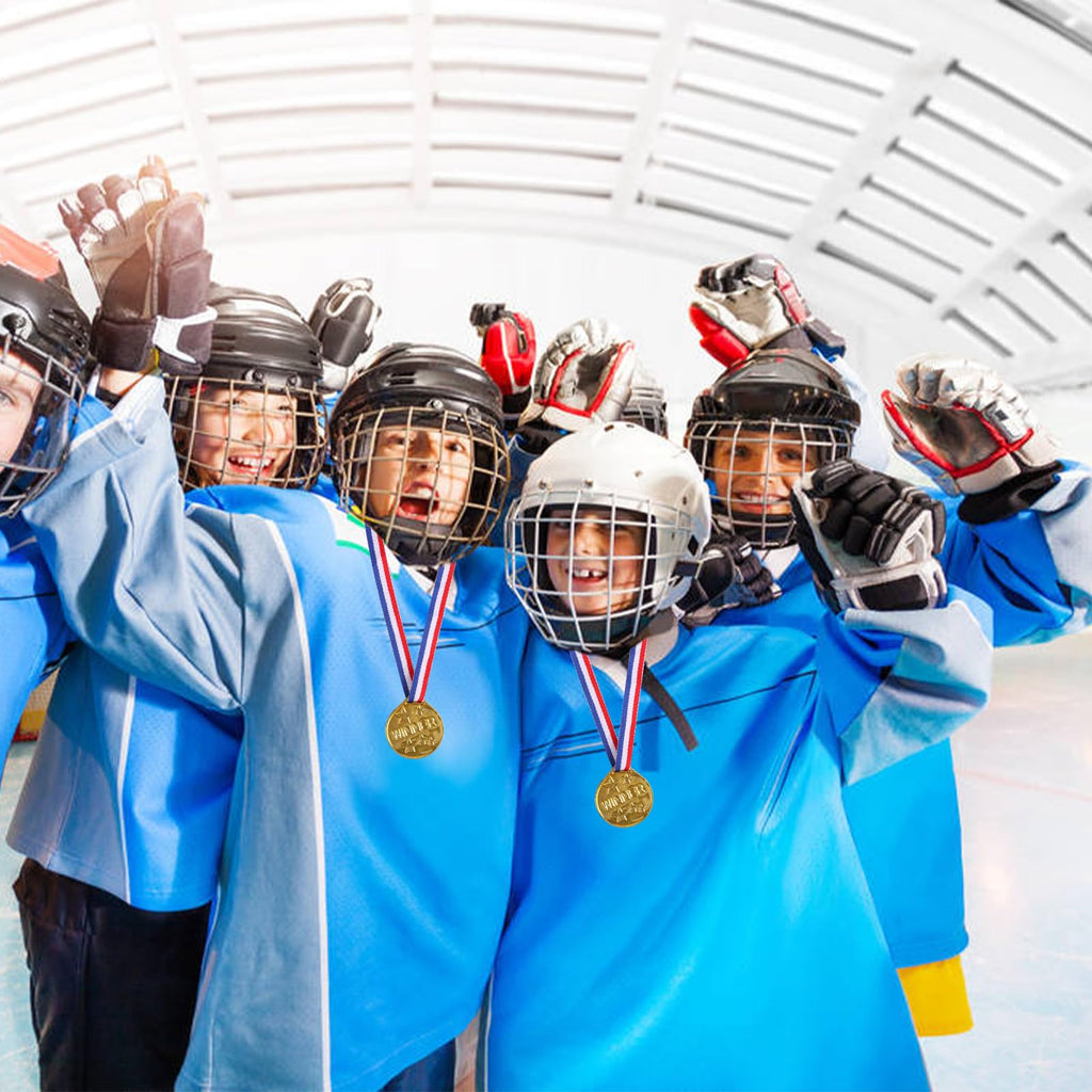 LOKIPA 30PCS Gold Medals, Plastic Medals Winner Award Medals for Sports, Games Competitions, Party Favors and Decorations