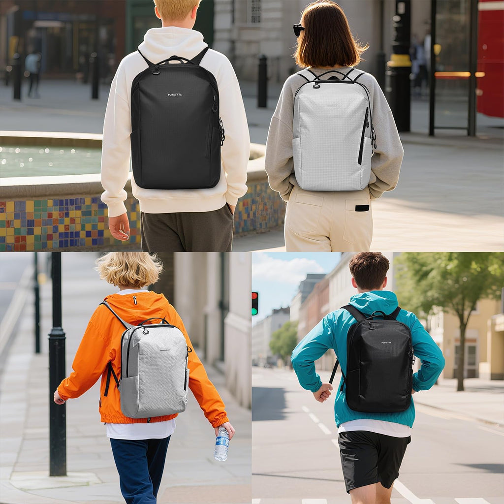 Skiennix Laptop Backpack - Minimalist, Abrasion & Water Resistant, 25L Lightweight Daypack for Work & Leisure