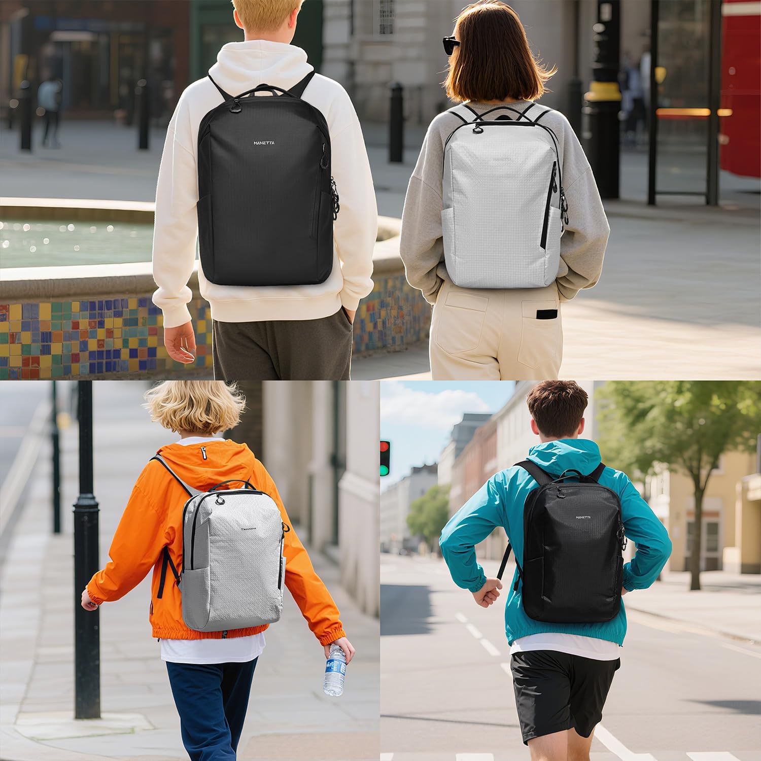 Skiennix Laptop Backpack - Minimalist, Abrasion & Water Resistant, 25L Lightweight Daypack for Work & Leisure