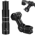 Bike Stem Riser & Adjustable MTB Stem, 31.8mm Bike Stem Adjustable ±60 Degree, Aluminum Bicycle Handlebar Riser, Universal Bike Stem Riser Extender for MTB/Road/BMX/E-Bikes
