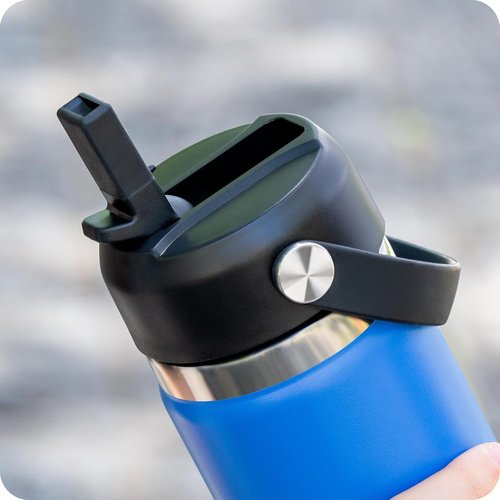 Hydro Flask Straw Lid - BPA-Free Replacement Cap for 12-64oz Wide Mouth Water Bottles