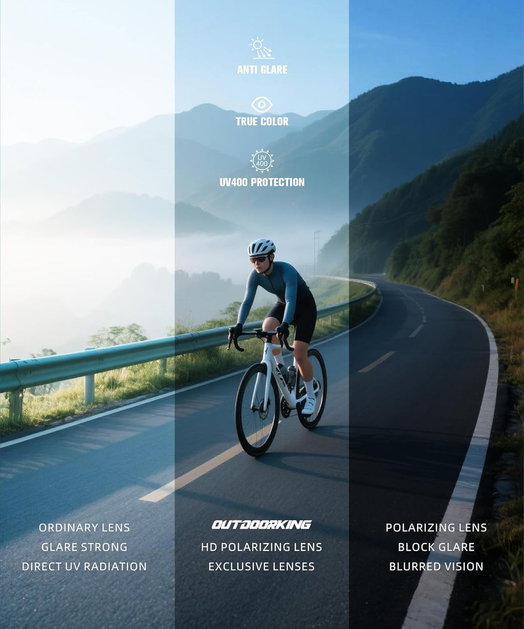 Polarized Sunglasses by [Brand Name] - UV Protection for Men & Women | Ideal for Running, Cycling, Fishing, Golf