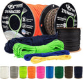 PARACORD PLANET Tactical Paracord Rope - 275-LB Tensile Strength, 100 Feet, Black, 5-Strand Nylon Core