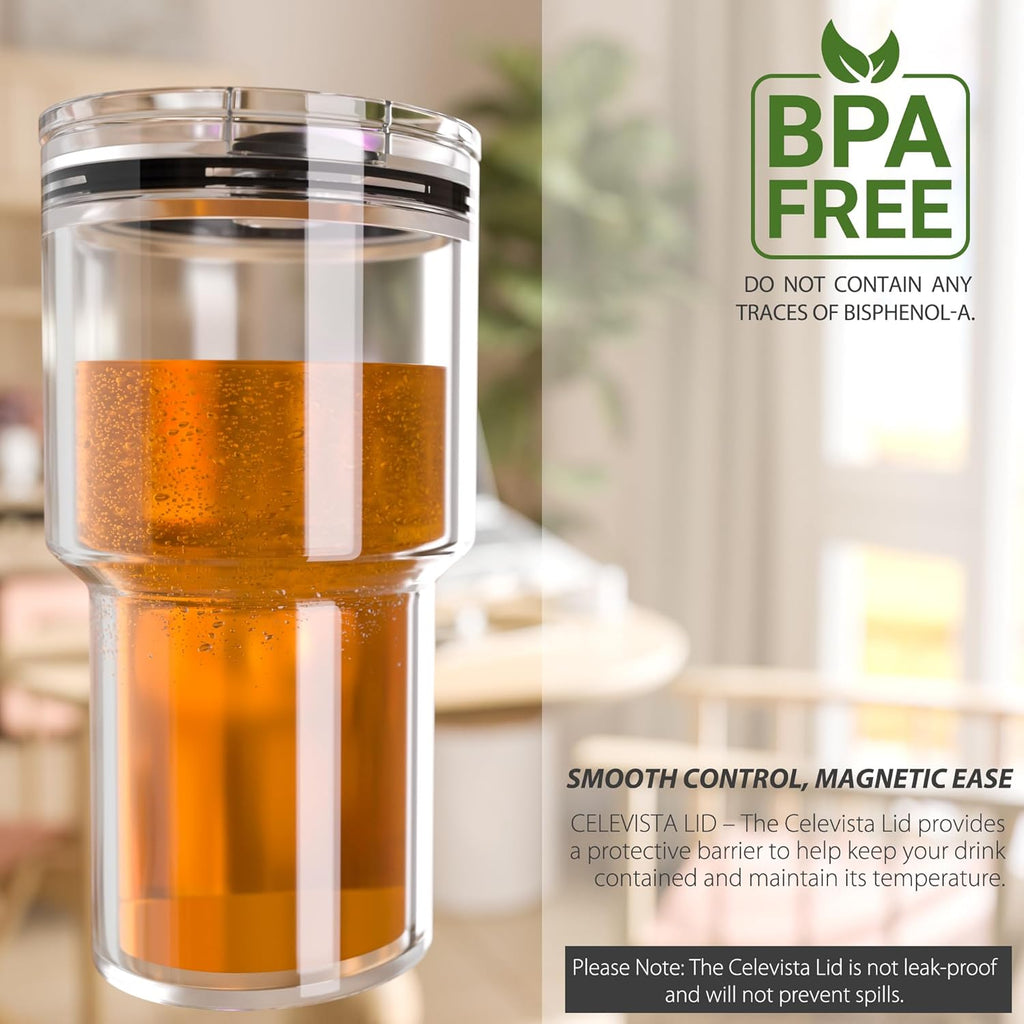 Yeti 20 oz Tumbler Replacement Lids - BPA-Free Magnetic Slider Covers | Easy to Clean, 3 Pack