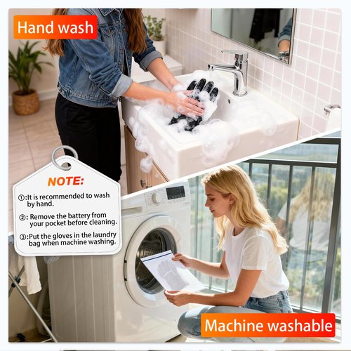 Heated Gloves for Women 5V 5000mAh Rechargeable Battery Electric Hand Warmers with Touch Screen Non-Slip Adjustable Wrist Design for Cold Weather Driving Skiing Hiking