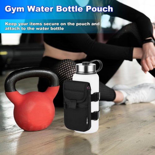 Cosmos Water Bottle Pouch - Versatile Gym & Hiking Accessory | Fits 18-40 Oz Bottles, Storage Pocket for Essentials