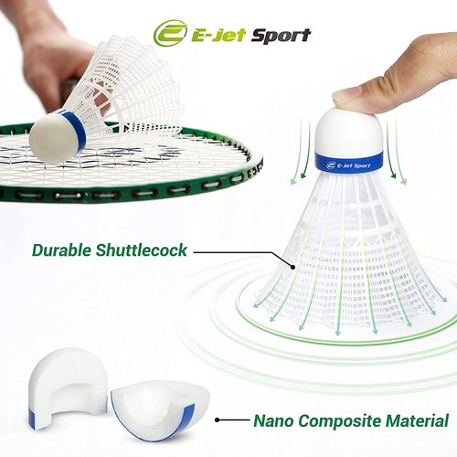 Portable Badminton Net Set with Storage Base, Rackets and Shuttlecocks Combo for Backyard Training, Beach, Park