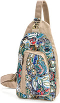 Black Butterfly Canvas Chest Bag - Stylish Crossbody Travel Pack | Compact & Lightweight Design