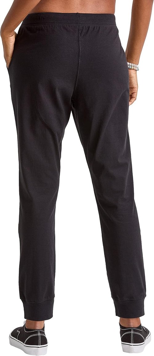 Hanes Women's Joggers - 100% Cotton Jersey Sweatpants with 29" Inseam | Comfortable Fit