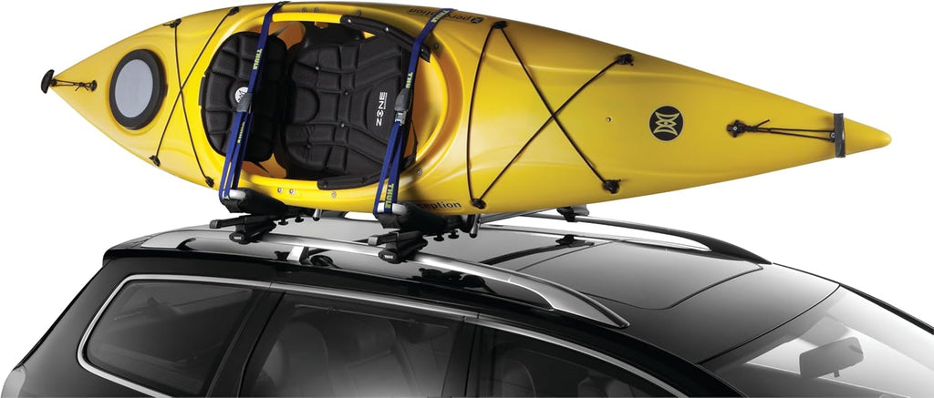 Thule HullaPort Pro - Foldable Rooftop Kayak Carrier - 75lb Capacity | Includes Tie Downs & Straps