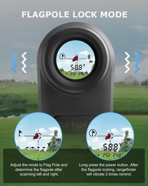 Golf Rangefinder JIEHOME X1 1100YDS Golf Laser Range Finder with Magnetic 6X Magnification, Flag Lock Vibration Rechargeable Distance Slope Speed Measure Rangefinders for Golfing Hunting Archery, Gray