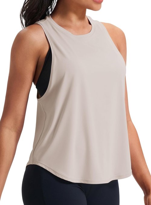 JOYSPELS Workout Tank Tops - Quick Dry Ice Silk Athletic Shirts for Women | Loose Fit Sleeveless Design