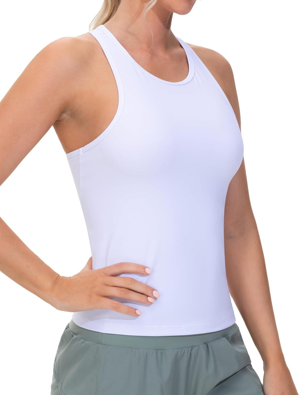 The Gym People Racerback Workout Tank Tops - Slim Fit Sleeveless Athletic Shirts for Yoga & Running
