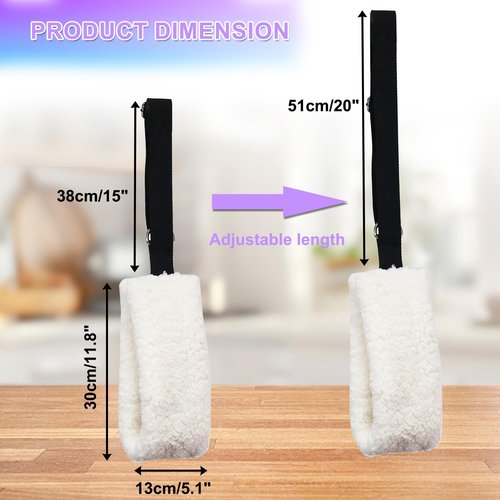 Lights Mountain Adjustable Pilates Fuzzies Straps - Premium Plush Cuffs for Pilates Cadillac Reformer, Pilates Equipment for Home and Studio, Provides Comfort, Stability, and Support During Workouts