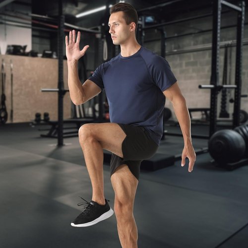 HYCOPROT Men's Quick Dry Athletic T-Shirts - Moisture Wicking Short Sleeve Gym Tees for Running & Casual Wear