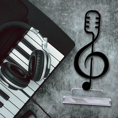 1 Pcs Acrylic Music Appreciation Trophy Award Eighth Note Musician Competition Prize Teacher Music Lover Studio Club Graduation Keepsake Gift