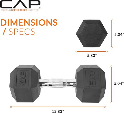 CAP Barbell Coated Dumbbell Weights - Versatile Pairs & Sets for All Fitness Levels