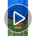 Heavy Duty Spiral Ground Anchors 4-Pack - Steel Screw-In with Folding Ring for Tents & Shelters