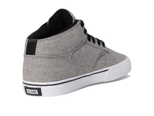 Globe Men's Motley Mid Skate Shoe, Grey Chambray, 14
