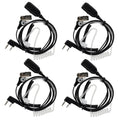 Retevis Hands Free Earpiece for Walkie-Talkie, Acoustic Tube, VOX, 2 Pin,for RT22 RT68 RT21 H-777 RT86 RT27 RB45,Compatible with Pxton SAMCOM Two Way Radio,Security Earpiece for Radios (4 Pack)