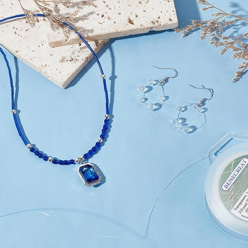 BENECREAT Fishing Nylon Beading Thread - 200m 0.2mm Wire for Jewelry, Bracelets & Hanging Crafts